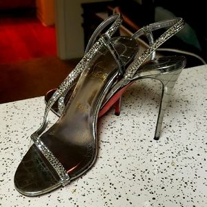 Rosalie Crystal Embellished Slingback Sandal Christian Louboutin